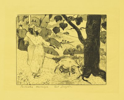 Martinik Pastoralleri, 1889 by Paul Gauguin