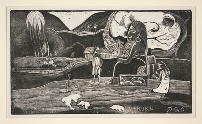 Maruru; Merci - Minnettarlık Teklifi by Paul Gauguin