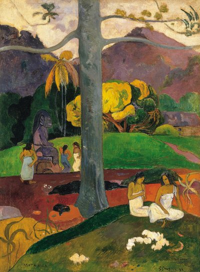 Eski Zamanlarda Mata Mua, 1892 by Paul Gauguin