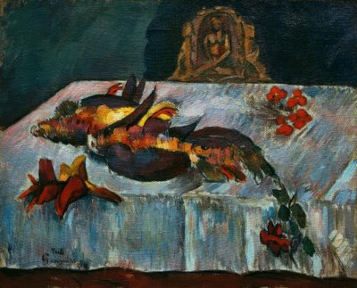 Egzotik kuşlar ile natürmort by Paul Gauguin