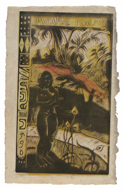 Noa Noa Suite'ten nefli fenua (Hoş Arazi), by Paul Gauguin
