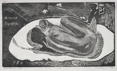 Noa Noa: Manao Yupapau (Ölülerin Ruhları Tarafından İzlendi) by Paul Gauguin