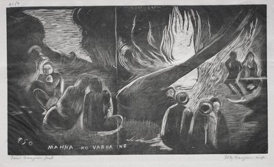 Noa Noa; Şeytan Konuşuyor (Mahna No Varua Ino) by Paul Gauguin