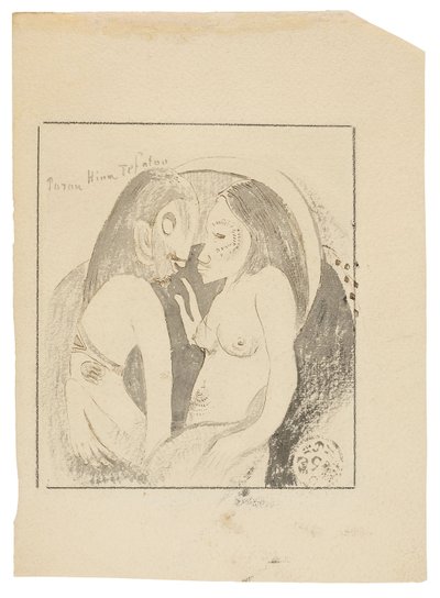 Parau Hina Tefatou (Ay Tanrıçası ile Dünya Tanrısı arasındaki sözler) by Paul Gauguin