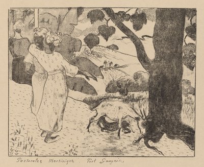 Martinik Pastoralleri by Paul Gauguin