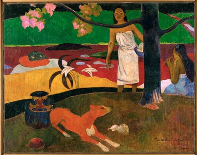 Pastorales tahitiennes (tuval üzerine yağlıboya) by Paul Gauguin
