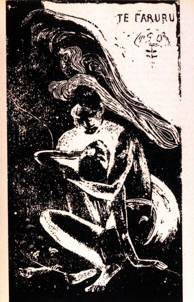 Paul Gauguin “” Te Faruru””” (sevişirler). Tahiti döneminin ksilografisi, Paul Gauguin (1848 - 1903). 1891 - 1897. by Paul Gauguin