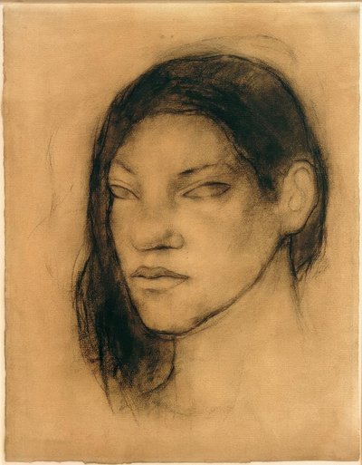 Porträt einer Tahitianerin by Paul Gauguin