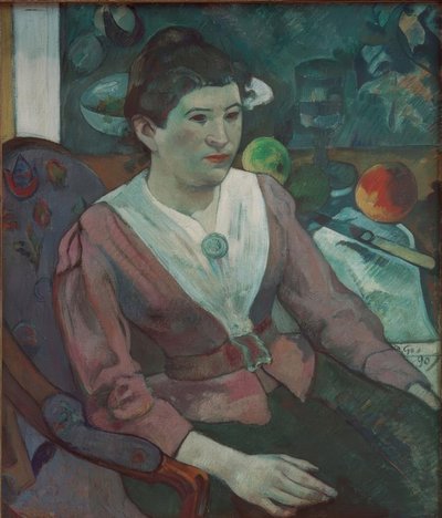 Natürmorttaki Bir Kadının Portresi, Cézanne - Marie Derr by Paul Gauguin
