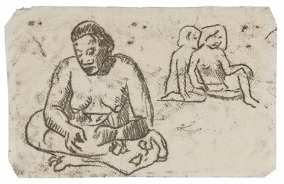 Oturan Kadın (Sister of Charity tablosuyla ilgili) by Paul Gauguin