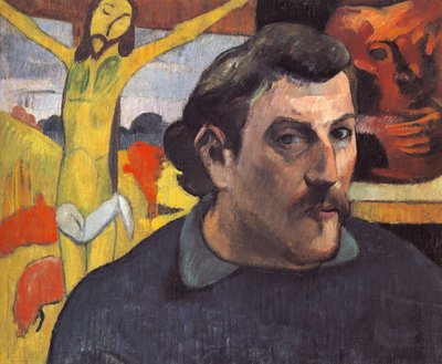 Sarı İsa ile otoportre by Paul Gauguin