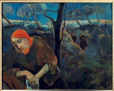 Otoportre veya “Zeytin Bahçesinde İsa”” Tablosu Paul Gauguin (1848-1903) 1889 Palm Beach. Norton Sanat Müzesi by Paul Gauguin