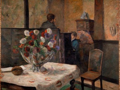 Çiçeklerle natürmort by Paul Gauguin