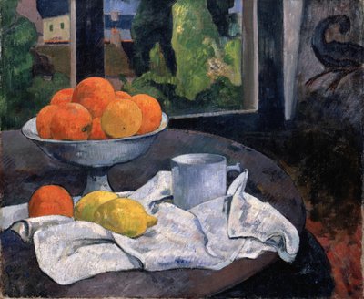 Meyveli ve Limonlu Natürmort, 1889-90 dolayları (tuval üzerine yağlı boya) by Paul Gauguin