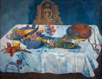 Papağanlar ile Natürmort by Paul Gauguin