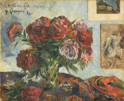 Şakayık ile Natürmort by Paul Gauguin
