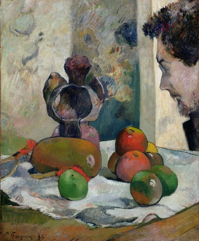 Laval Profili ile Natürmort by Paul Gauguin