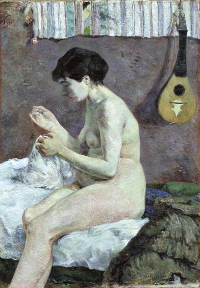 Çıplak Suzanne dikişinin incelenmesi. by Paul Gauguin