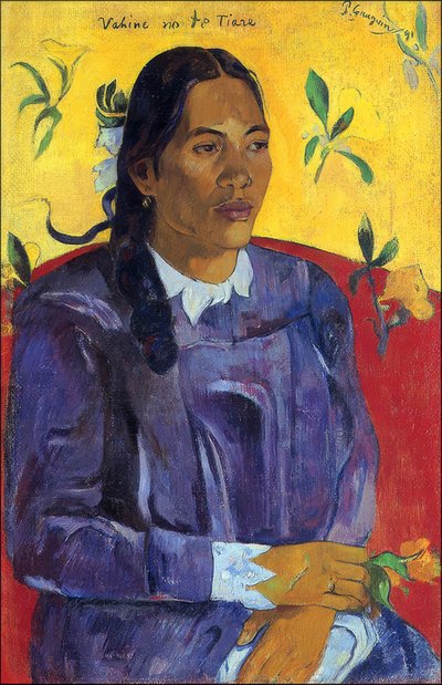 Tahiti: Vahine No Te Tiare (Çiçekli Kadın), Paul Gauguin (1891) by Paul Gauguin