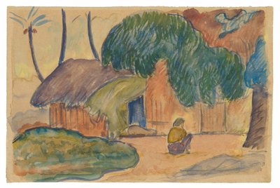 Tahiti Kulübesi by Paul Gauguin