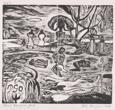 Tahiti Serisi: Bir Tanrı'ya Teklifler by Paul Gauguin
