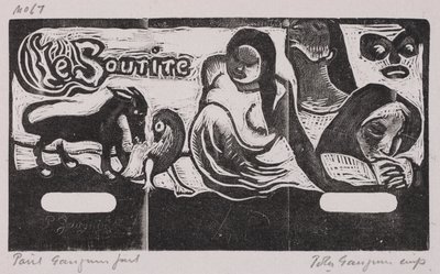 Tahiti Serisi: Gülümseme by Paul Gauguin