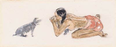 Domuzlu Tahitili Kadın by Paul Gauguin