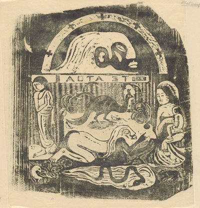 Te Atua The Gods Small Plate [recto], 1895