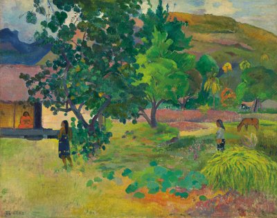 Te Fare (Ev) by Paul Gauguin