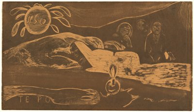 Te Po (Uzun Gece) by Paul Gauguin
