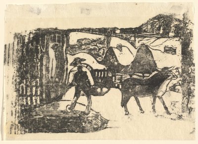 Öküz Arabası (Le char a boeufs) by Paul Gauguin