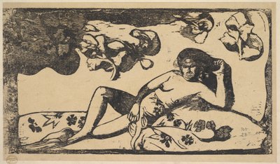 Güzellik Kraliçesi - Langorous, 1898. by Paul Gauguin