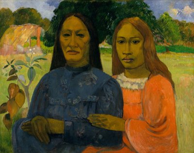 İki kadın by Paul Gauguin