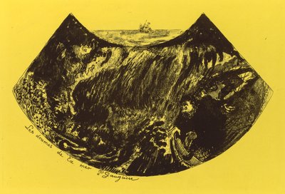 Volpini Süiti: Deniz Dramları Les Drames de la Mer, 1889. by Paul Gauguin