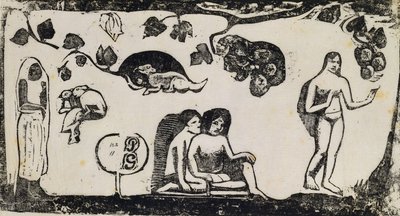 Kadınlar, Hayvanlar ve Yapraklar; Kadınlar, Hayvanlar ve Yapraklar, 1895-1903 by Paul Gauguin