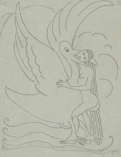 Leda ve Kuğu by Paul Gaulois