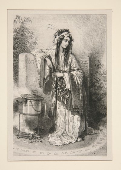 (?) (BÜYÜCÜ.) by Paul Gavarni