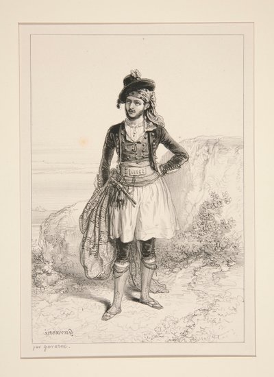 (İSPANYA KAÇAKÇI.) by Paul Gavarni
