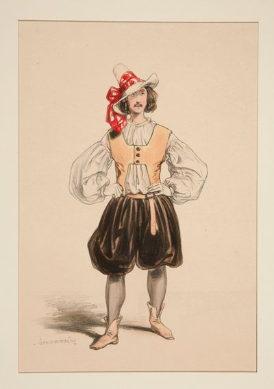 OKÇU. Fötr şapka. by Paul Gavarni