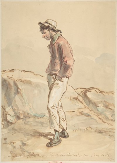 Kıyıda Duran Bir Denizci, 1859-60. by Paul Gavarni