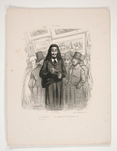 A la Calomnie, by Paul Gavarni