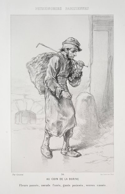 Terminalin Köşesinde. by Paul Gavarni