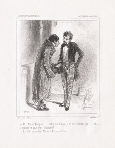 Paris saçmalığı: Ah! Bay Radiguet by Paul Gavarni