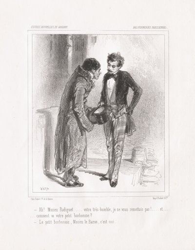 Paris saçmalığı: Ah! Mösyö Radiguet, 1847. by Paul Gavarni