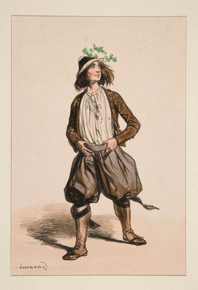 KEÇİ ÇOBANI. Hasır Şapka. by Paul Gavarni