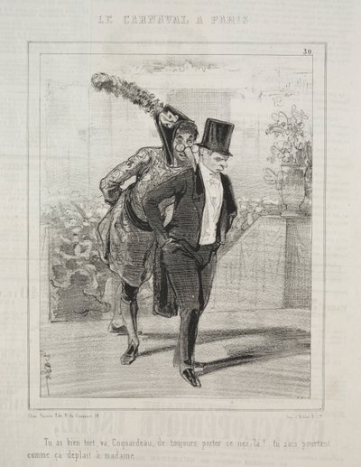Karnaval, 1841-1843. by Paul Gavarni