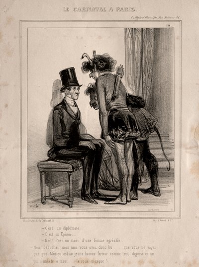 Karnaval, 1841. by Paul Gavarni
