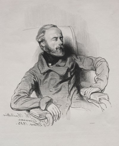 Bölüm Avize, 1842. by Paul Gavarni