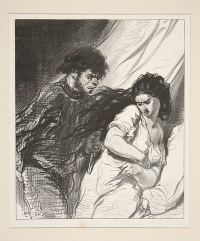 Saat on bir ile gece yarısı arasında. by Paul Gavarni