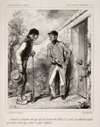 Mal Sahibinin İşlemleri ve İşlemleri by Paul Gavarni